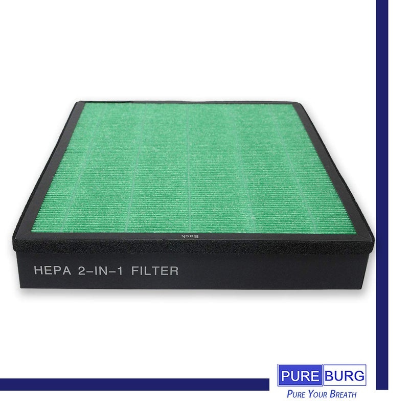 PUREBURG Replacement Filter Set Compatible with Coway Airmega 400 400S Air Purifier,1-Pack (2 Filters) H13 HEPA Activated Carbon MAX2 3-Stage Filtration - Image 5